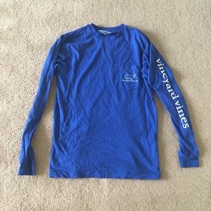 Blue Vineyard Vines Long Sleeve T Shirt